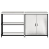  Kuhinjski set za pohranu 2 pcs Srebrna 180 x 50 x 92 cm | shoptok.hr