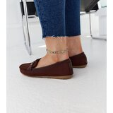 Gemre Brown Fabric Loafers Fombio | shoptok.hr