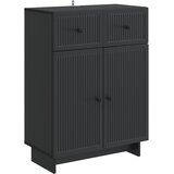 vidaXL Kreveta s ladicama Crna 66 x 34 5 x 90 cm Konstruirano drvo - Crna Cijene