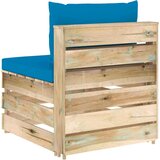  Modularna srednja sofa s jastucima od zeleno impregniranog drva | shoptok.hr
