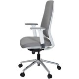 MID.YOU Pisarniški Stol Chiaro T4 White, Siva | Shoptok.si