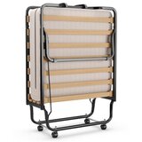  Zložljiva postelja za goste 80 x 200 cm z vzmetnico iz spominske pene | Shoptok.si
