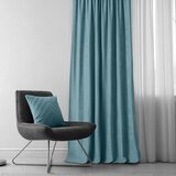  Curtain MILANA color blue style classic flex 7.5 cm with double pleat chenille 220x270 HOMEDE | shoptok.hr
