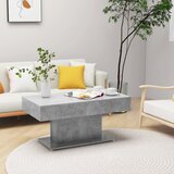 vidaXL Klubska mizica betonsko siva 96x50x45 cm iverna plošča Cene