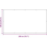  Balcony ekran 120 x 200 cm PU prekriveni oksford alu | shoptok.hr