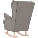 vidaXL Stolica za ljuljanje 74x90x102 cm od tkanine smeđesiva | shoptok.hr