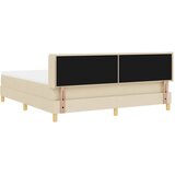  Krevet s opruga kutije s madracem Krema 200 x 180 cm tkanina | shoptok.hr