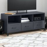 Maison Chic TV omarica - TV stojalo - Televizijska omarica antracitna 100,5x39x43,5 cm jeklo, (21699182) | Shoptok.si