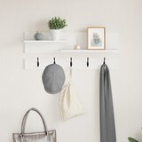 vidaXL Nadwyčajna obešalnik za plašče s polico Bela 90 x 15 x 36 cm | Shoptok.si