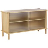 UMAGE Vitrina od punog hrasta s kliznim vratima u prirodnoj boji 135x73,5x48 cm Italic – | shoptok.hr