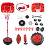 Lean Toys Velik nastavljiv košarkarski komplet za otroke – do 170 cm | Shoptok.si