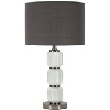 Mauro Ferretti Siva namizna svetilka s tekstilnim senčilom (višina 57 cm) Bright – | Shoptok.si