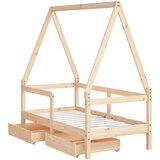  Okvir za dječji krevet s ladicama 70x140 cm od masivne borovine | shoptok.hr