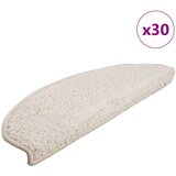  Prostirke za stepenice 30 kom 65x21x4 cm Bijele poluokrugle velike | Shoptok.si