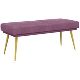  Klupa s dvostrukim slojem Ljubičasta 120 x 45 x 46 cm Baršun | Eponuda.ba