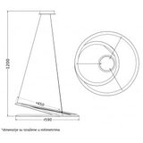 Vesta 463 visilica 45W 3000/4000K bela | Eponuda.com