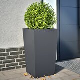 Maison Chic Vrtna visoka greda - cvetlična korita - Cvetlični Lonec 2 kosa antracit 45x45x75 cm jeklo, (21788722) | Shoptok.si