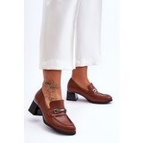 Boto Comfortable Leather Pumps Brown Damira | shoptok.hr