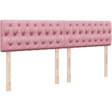  Krevet s oprugama i madracem ružičasti 180x200 cm baršunasti | shoptok.hr