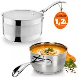 KADAX Pot, jeklena ponev, 1,2 l, ročaj, plin, indukcija, nerjaveče jeklo, (5000358060) Cene