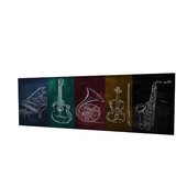  Slika muzičkih instrumenata 30x80 cm šarena | Eponuda.ba