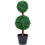  Umjetni šimšir u obliku kugle s posudom zeleni 60 cm | shoptok.hr