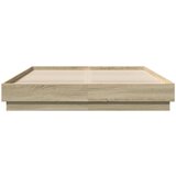  Okvir za krevet boja hrasta 160x200 cm od konstruiranog drva | shoptok.hr