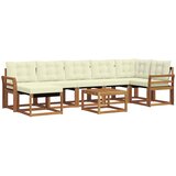  Set vanjskih sofa 8 kom. Prirodna i krem | shoptok.hr