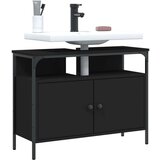 Ormarić za umivaonik crni 60 x 30 x 60 cm konstruirano drvo | shoptok.hr