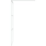 Pregrada za tuš bijela 90 x 195 cm s prozirnim staklom ESG | shoptok.hr