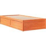  Okvir kreveta bez madraca voštano smeđi 75 x 190 cm od borovine | shoptok.hr