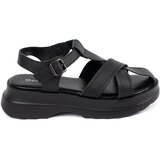 GOODIN Black sandals with a thick sole Cijene
