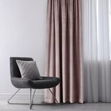 Restilo Svetlo rjava žametna zavesa za delno zatemnitev 140x270 cm Eyelets – | Shoptok.si