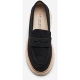 Resti Black women's openwork moccasins on a solid sole Ejina - Footwear | Shoptok.si