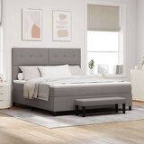 vidaXL Postelja z vzmetnico z vzmetnico Taupe 180 x 200 cm blago - - taupe - 89.44 - 180 x 200 cm - | Shoptok.si