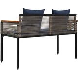  Vanjska klupa Siva i tamnoplava 117 x 54 x 74.5 cm poliratan | Eponuda.ba