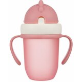 Canpol šolja za bebe sa silikonskom flip-top slamčicom 210 ml roze Cene
