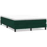 Box Spring krevet bez madracem tamno zeleni 160x220 cm baršun | shoptok.hr