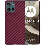 Techsuit Zaštitna maska s karbonskim uzorkom za Motorola Edge 50 - Crvena | shoptok.hr
