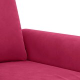  3-dijelni set sofa s jastucima crvena boja vina baršunasti | shoptok.hr