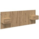  Uzglavlje s ormarićem 3 pcs Umjetnički hrast Konstruirano drvo | Eponuda.com