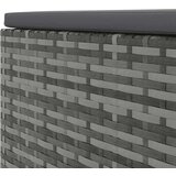  8-dijelna vrtna garnitura od poliratana s jastucima siva | shoptok.hr