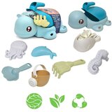Woopie green 2u1 set za pijesak i kadu blue turtle 8 kom. biorazgradiv organski materijal | shoptok.hr