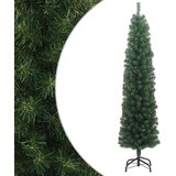  Tanko umjetno božićno drvce sa stalkom zeleno 210 cm PVC | shoptok.hr