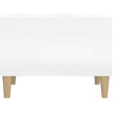  Stolić za kavu sjajni bijeli 60x50x36,5 cm konstruirano drvo | Eponuda.com