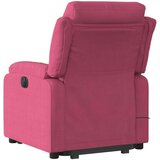 vidaXL Električni masažni naslonjač na podizanje boja vina baršun | shoptok.hr