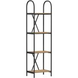 vidaXL Knjižna polica artisan hrast 40 x 30 x 146 cm Konstruiran les | Shoptok.si