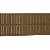 Maison Chic stensko posteljno vzglavje - vzglavna omarica - nočna omarica medeno rjavo 204x3x90 cm borovina, (21706805) | Shoptok.si