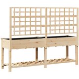  Vrtna saksija Bež 203,5 x 54 x 152,5 cm Čvrsto drvo jele | Eponuda.com