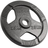Rebel Active olimpijski uteg od lijevanog željeza 25 kg, rupa 51 mm, ploča s ručkama | shoptok.hr